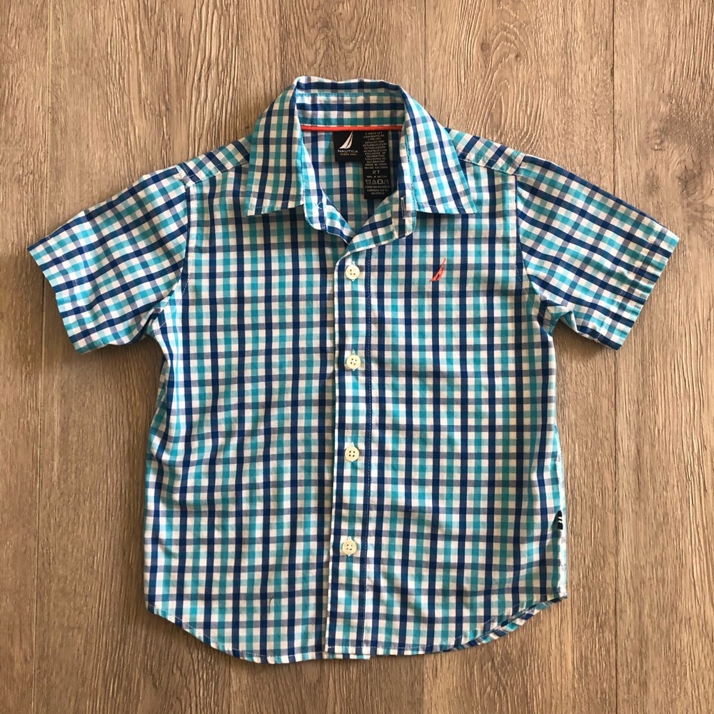 ❗️3 for 30❗️ Náutica Checkers Button Up Shirt